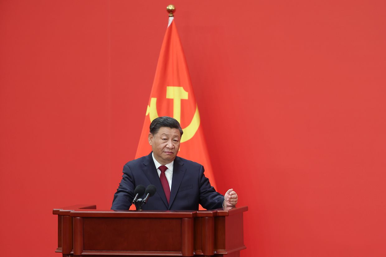 Chinese President Xi Jinping in Beijing, China, on October 23, 2022.