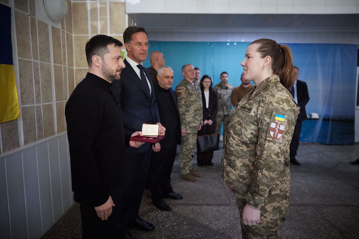 Rutte visits military hospital in Odesa, reaffirms support for Ukraine